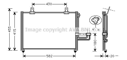 AVA QUALITY COOLING Конденсатор, кондиционер KA5026